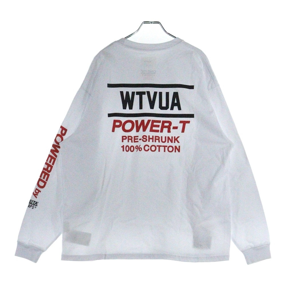 WTAPS(ダブルタップス) 22AW POWER-T /LS /COTTON.ONEITA コットン 長袖Tシャツ カットソー ホワイト 222170ND-CSM02