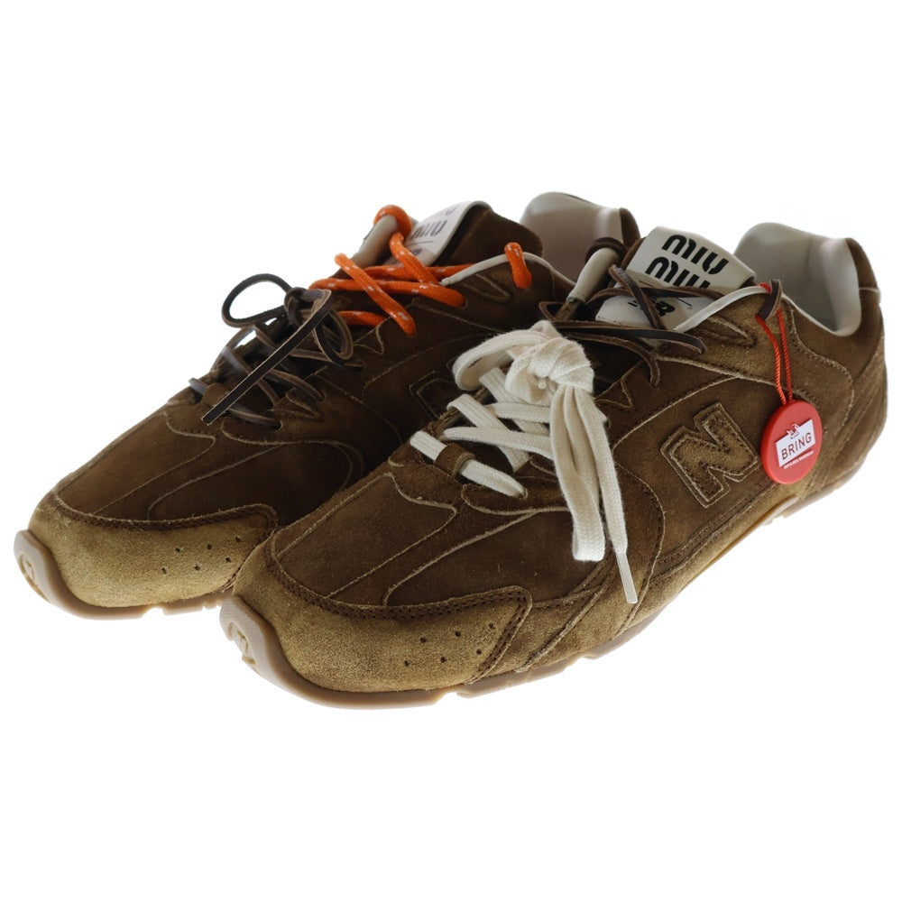 New Balance(ニューバランス) ×miumiu 530 SL ミュウミュウ スウェードローカットスニーカー ブラウン 5E165E