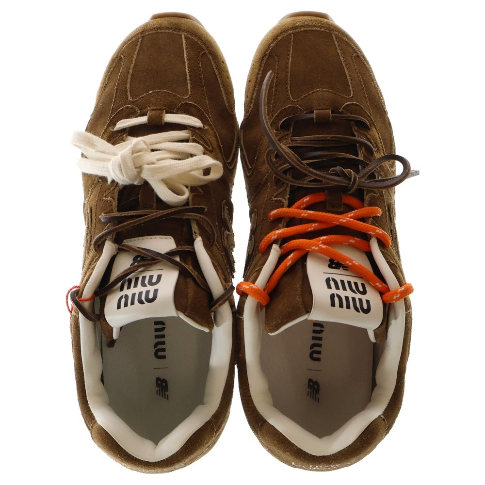 New Balance(ニューバランス) ×miumiu 530 SL ミュウミュウ スウェードローカットスニーカー ブラウン 5E165E