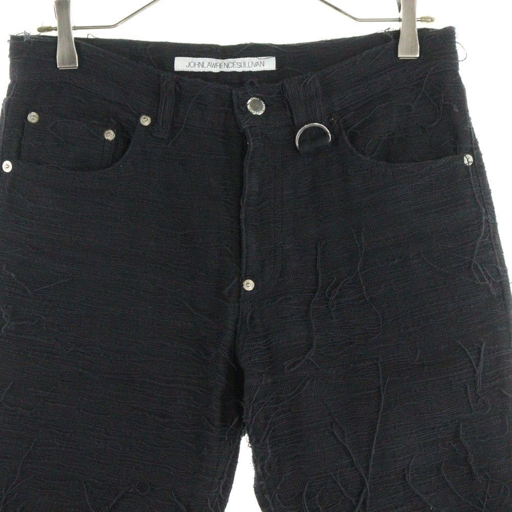 JOHN LAWRENCE SULLIVAN(ジョンローレンスサリバン) CRASH DENIM 5POCKET PANTS クラッシュデニムパンツ ブラック 2B019-0322-18