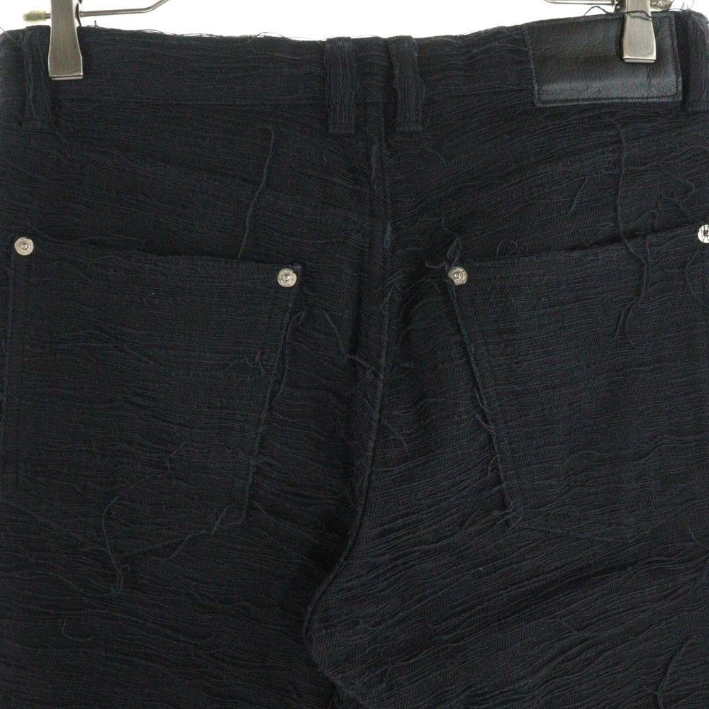 JOHN LAWRENCE SULLIVAN(ジョンローレンスサリバン) CRASH DENIM 5POCKET PANTS クラッシュデニムパンツ ブラック 2B019-0322-18