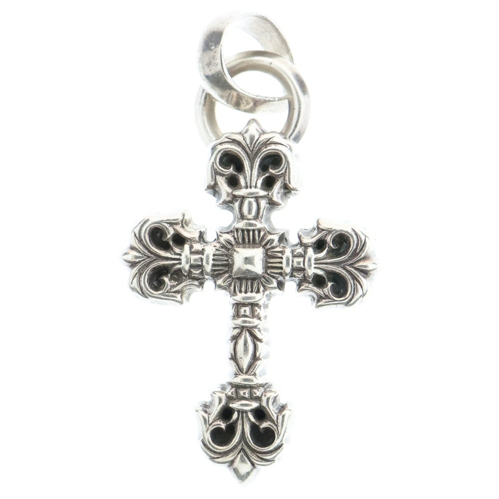 CHROME HEARTS(クロムハーツ) FILIG CROSS-XSM W BALE フィリグリークロスXSベイル wベイル ネックレストップ シルバー BCA262