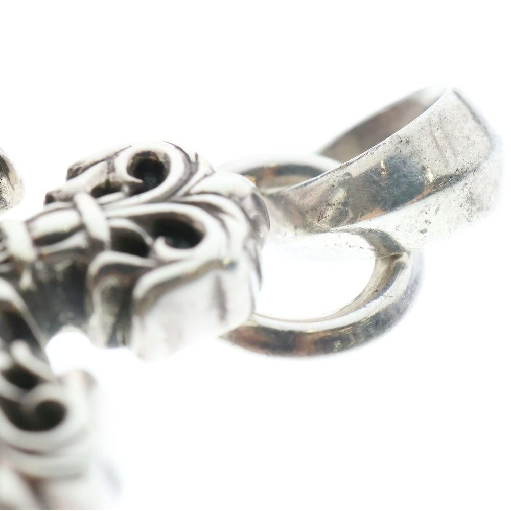 CHROME HEARTS(クロムハーツ) FILIG CROSS-XSM W BALE フィリグリークロスXSベイル wベイル ネックレストップ シルバー BCA262