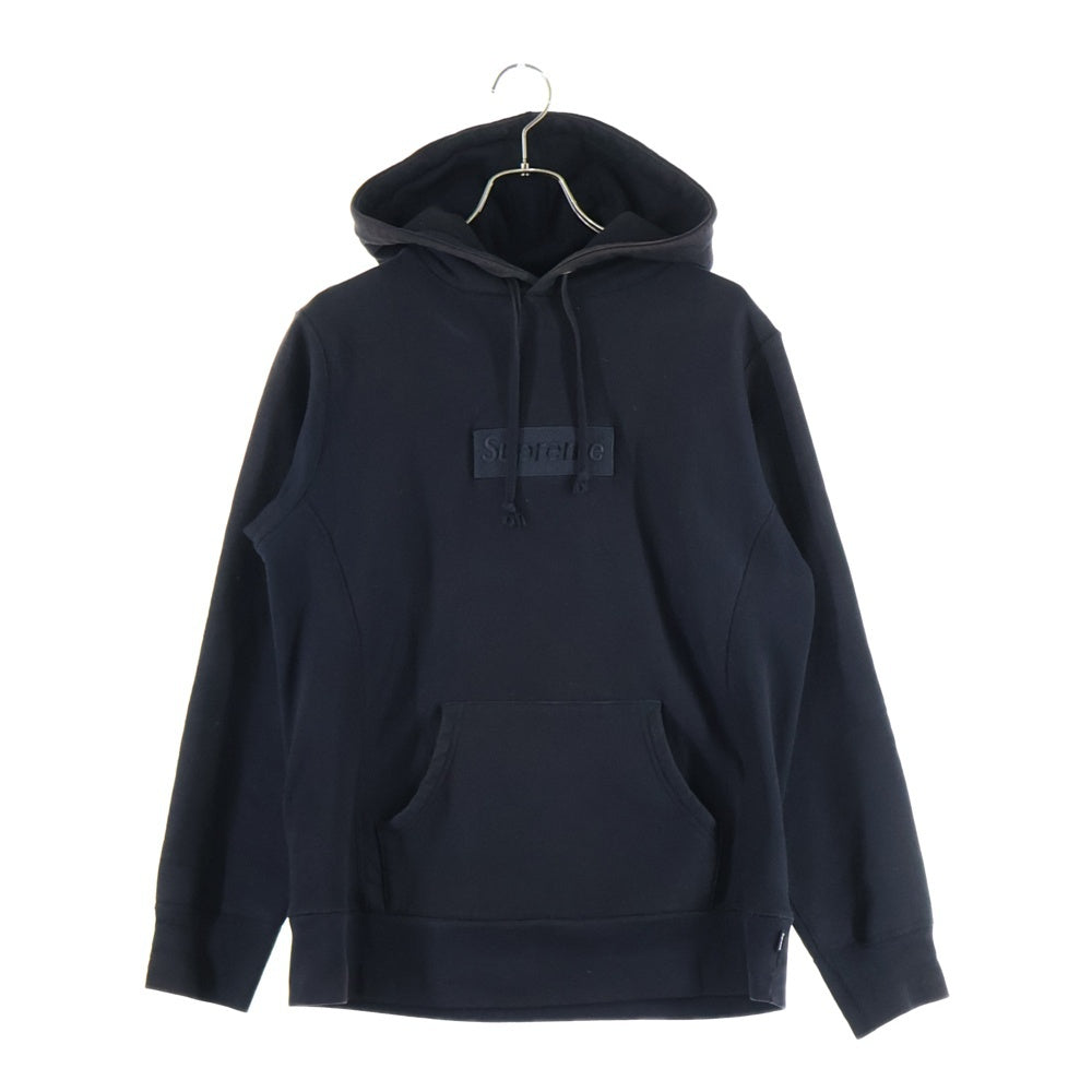 SUPREME(シュプリーム) 14AW Tonal Box Logo Pullover ボックスロゴプルオーバーパーカー ブラック