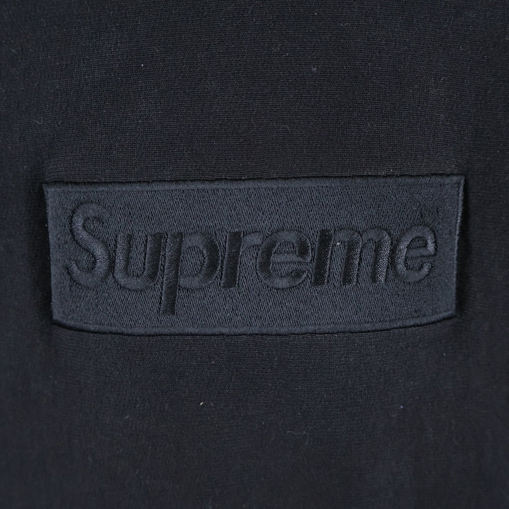 SUPREME(シュプリーム) 14AW Tonal Box Logo Pullover ボックスロゴプルオーバーパーカー ブラック