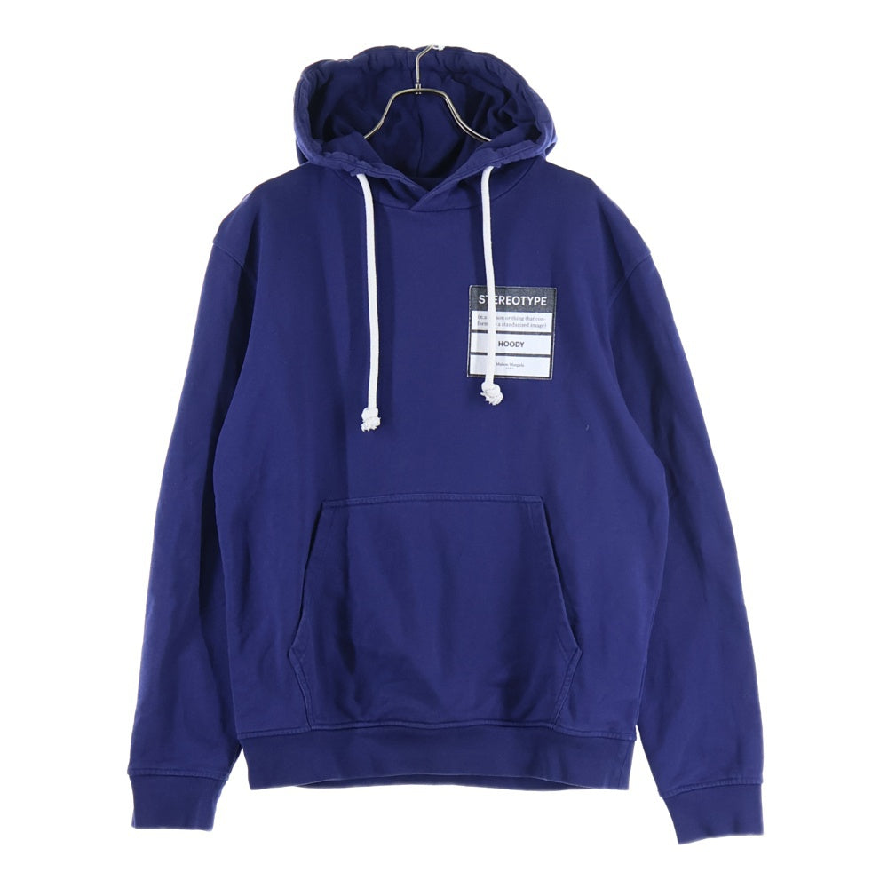 Maison Margiela 14(メゾンマルジェラ) 20SS Stereotype Hoodie ステレオタイプ プルオーバースウェットパーカー フーディー ネイビー S50GU0132 S25443