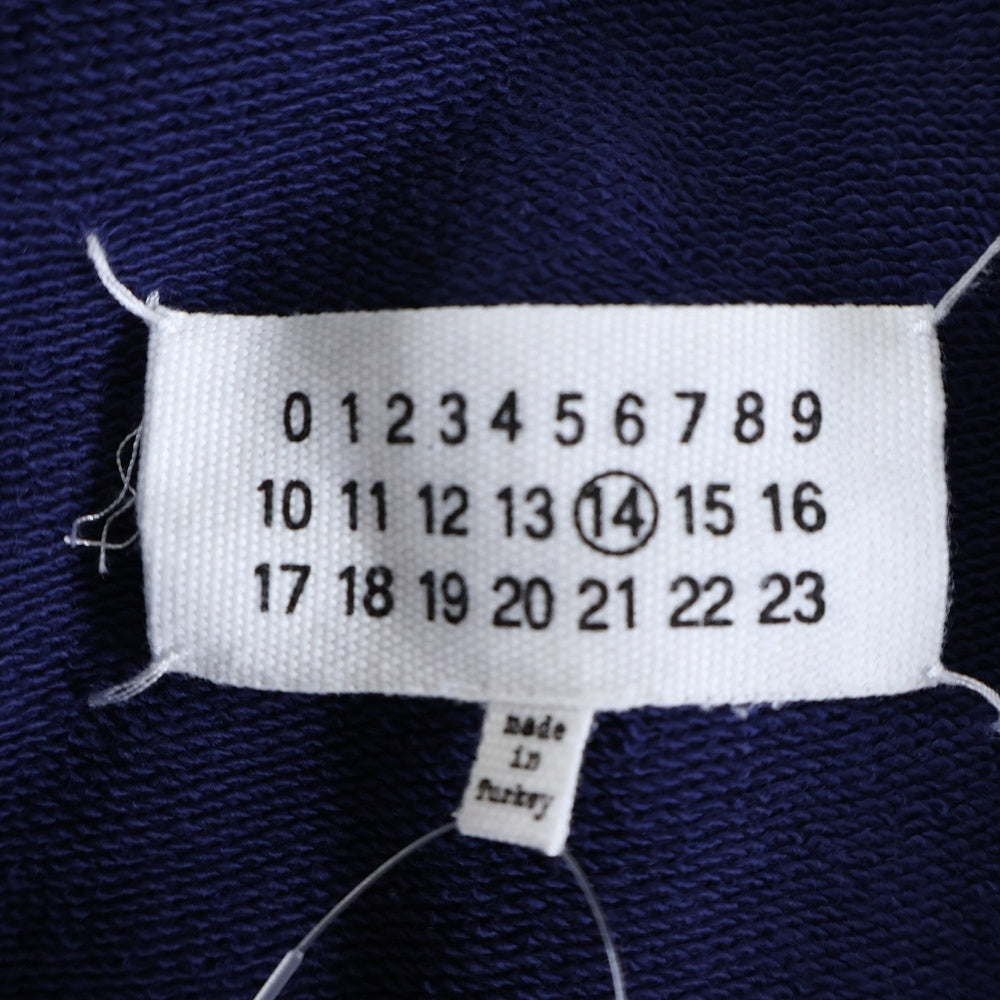 Maison Margiela 14(メゾンマルジェラ) 20SS Stereotype Hoodie ステレオタイプ プルオーバースウェットパーカー フーディー ネイビー S50GU0132 S25443