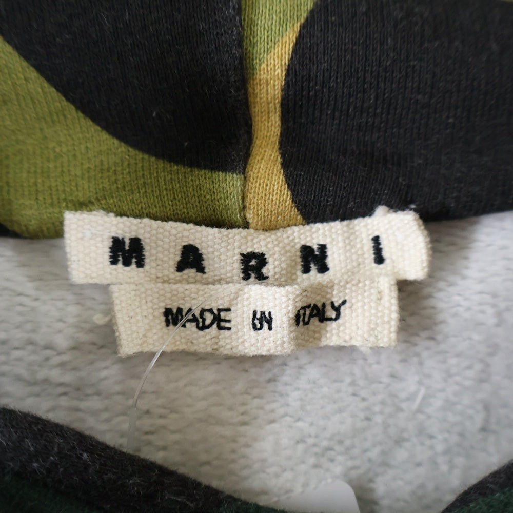MARNI(マルニ) 22SS Camo Hoodie カモフラージュ 迷彩 プルオーバースウェットパーカー フーディー カーキ FUMU0067QX UTC136