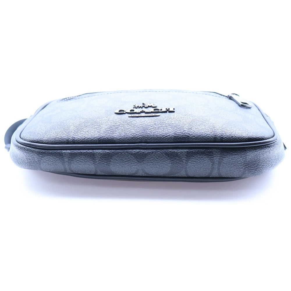 COACH(コーチ) エリアス シグネチャーキャンバス ベルトバッグ ウエストバッグ ブラック CZ400QBMI5
