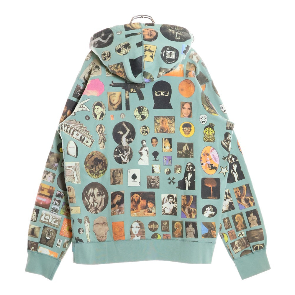 SUPREME(シュプリーム) 17SS Thrills Hooded Sweatshirt スリルス プルオーバースウェットパーカー フーディー ブルー