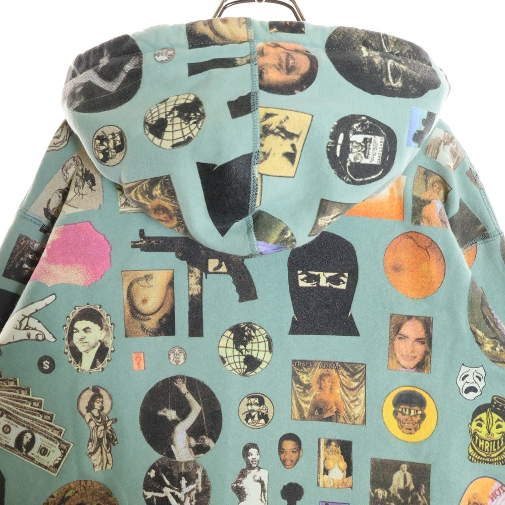 SUPREME(シュプリーム) 17SS Thrills Hooded Sweatshirt スリルス プルオーバースウェットパーカー フーディー ブルー