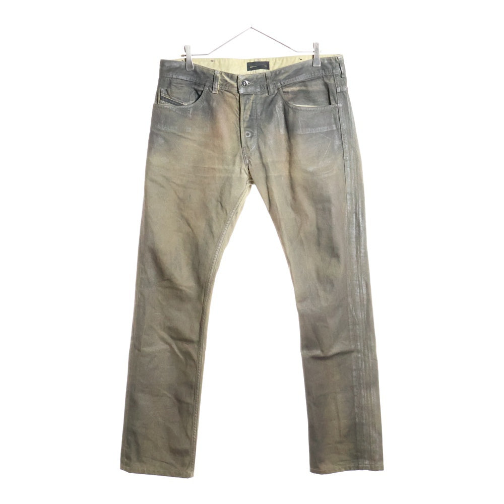DIESEL BLACK GOLD(ディーゼルブラックゴールド) コーティング スキニーデニムパンツ ベージュ TYPE-242