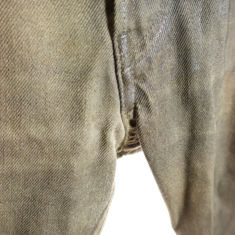 DIESEL BLACK GOLD(ディーゼルブラックゴールド) コーティング スキニーデニムパンツ ベージュ TYPE-242