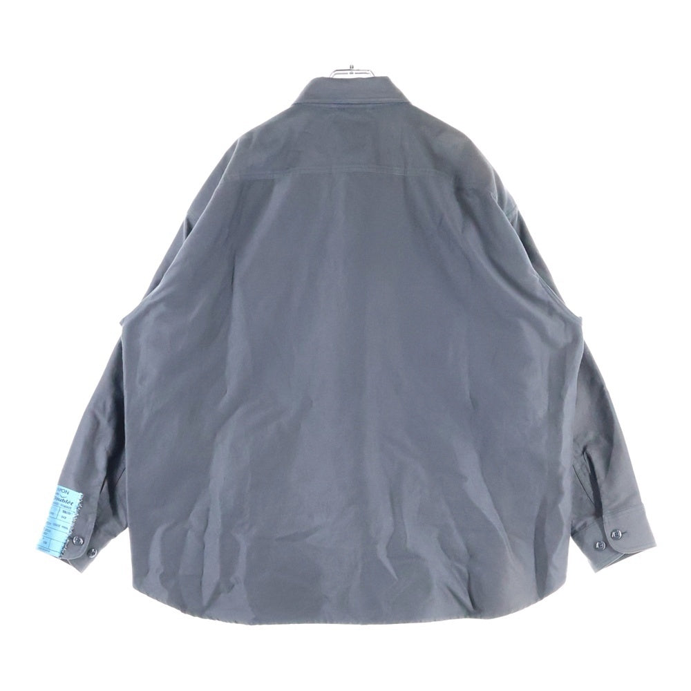 doublet(ダブレット) DEADSTOCK FLASHER JACQUARD SHIRT デッドストックフラッシャー ジャガード長袖シャツ グレー 18SS03Bl61