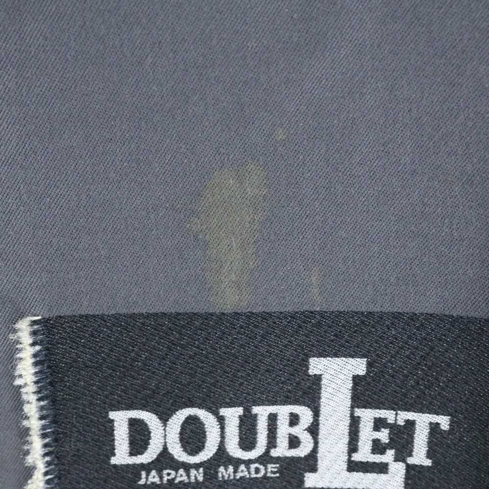 doublet(ダブレット) DEADSTOCK FLASHER JACQUARD SHIRT デッドストックフラッシャー ジャガード長袖シャツ グレー 18SS03Bl61