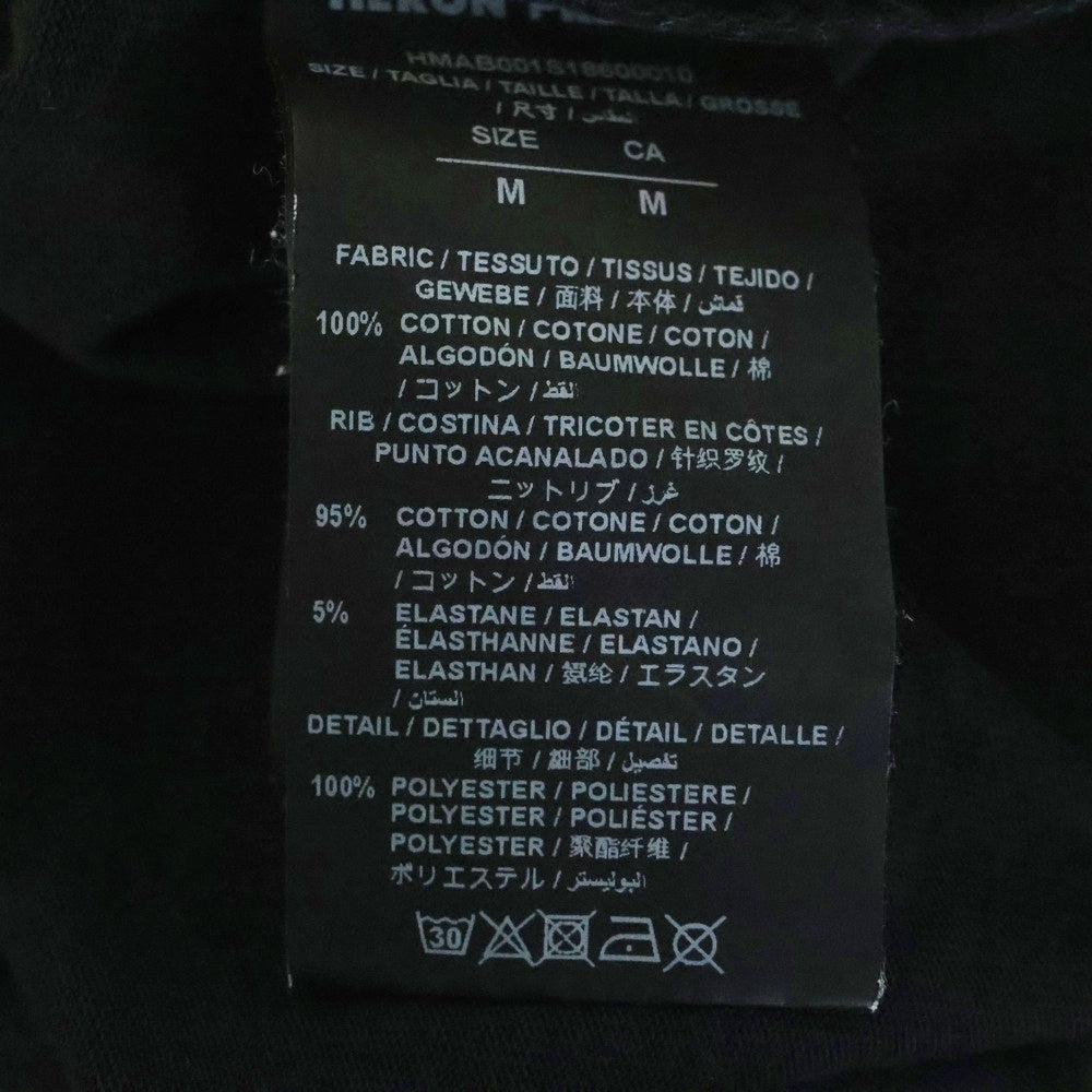 HERON PRESTON(ヘロンプレストン) 18SS STYLE MOCK NECK T-SHIRT モックネック長袖Tシャツ ブラック HMAB001S18600010