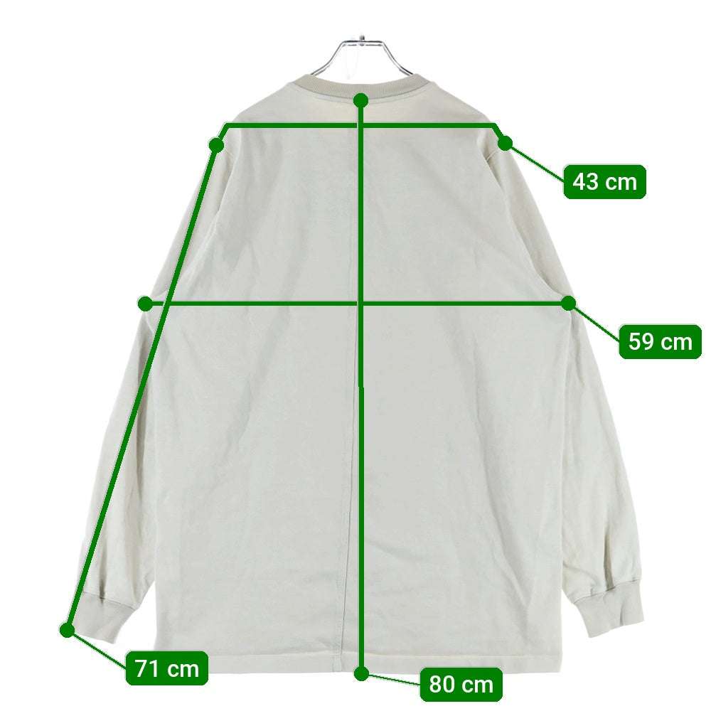 Rick Owens(リックオウエンス) 16AW MASTODON オーバーサイズ クルーネックスウェットトレーナー ベージュ RU16F6283-BA