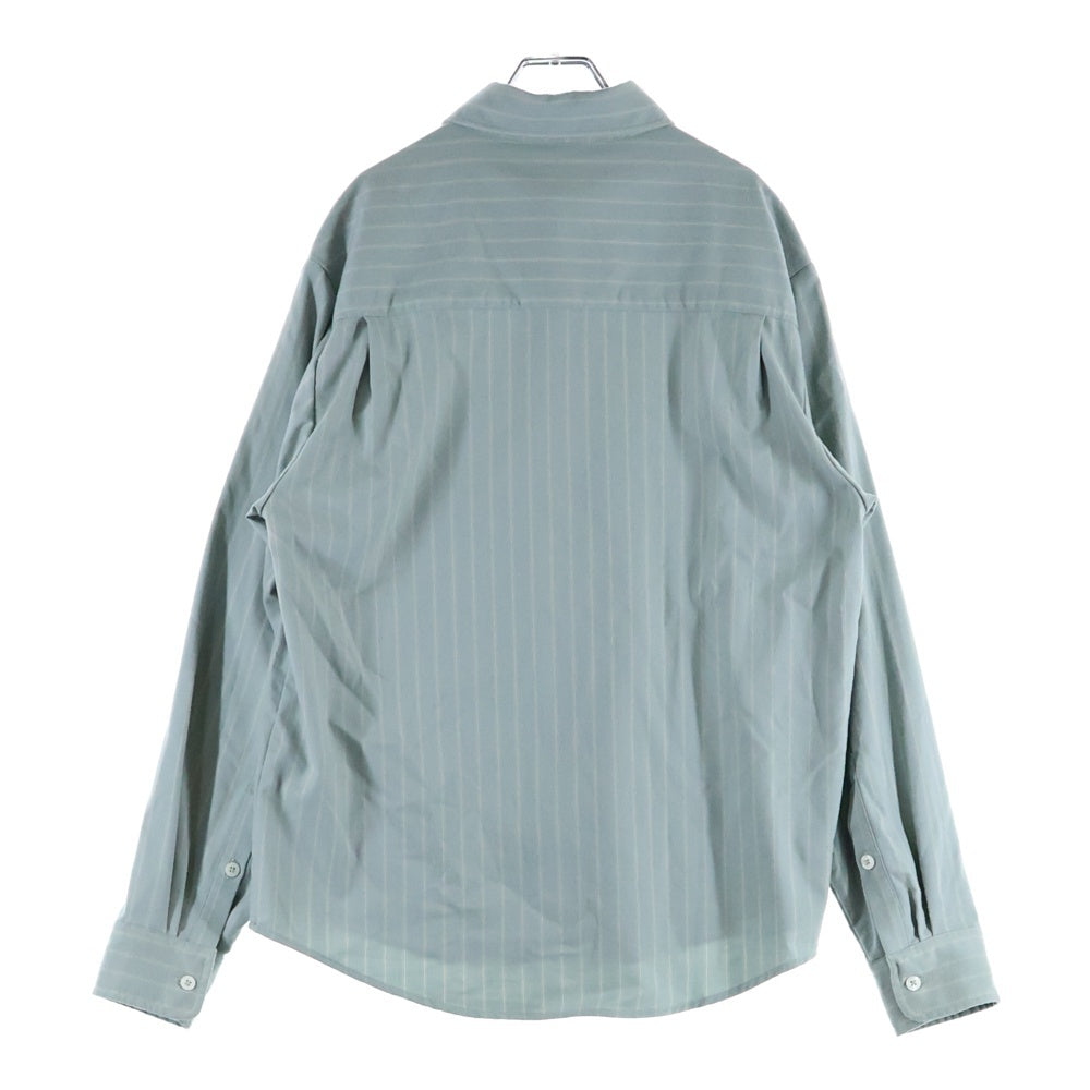 KITH(キス) 25AW Flannel Tomas ストライプ長袖シャツ グリーン