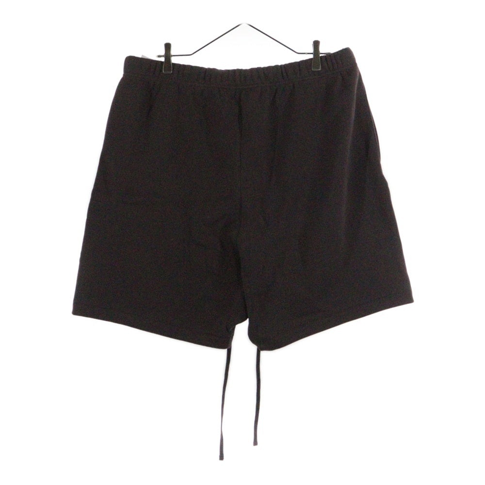 FEAR OF GOD ESSENTIALS(フィアオブゴッド エッセンシャルズ) SHORT PANTS ラバーロゴスウェットハーフパンツ ショーツ ブラウン