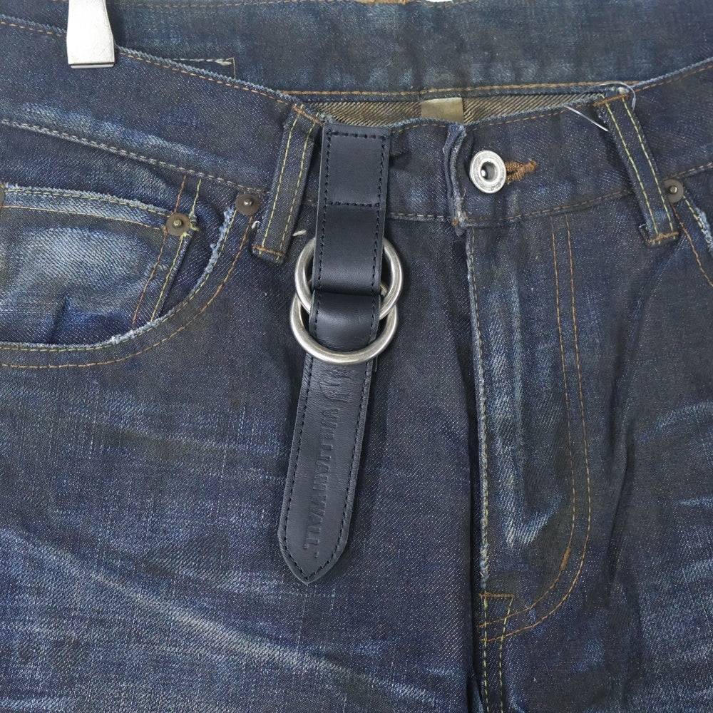 Bill Wall Leather/BWL(ビルウォールレザー) William Wall ウィリアム・ウォール ダメージ加工デニム ストレートデニムパンツ WD0313AW インディゴ