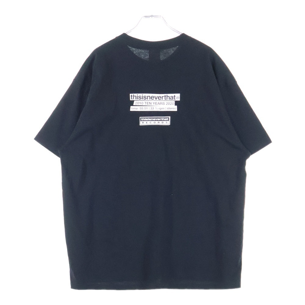 THISISNEVERTHAT(ディスイズネバーザット) Ten Years Tシャツ フォトプリント半袖Tシャツ SP01-010224 ブラック