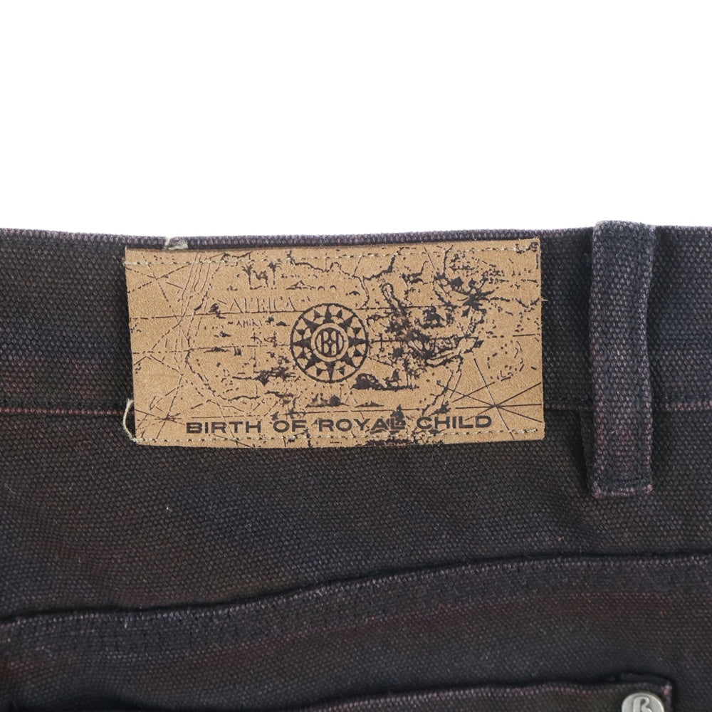 BIRTH OF ROYAL CHILD(バースオブロイヤルチャイルド) 20K DIAMOND JORTS RHINESTONE ダイヤモンド ラインストーン ジョーツ ブラック