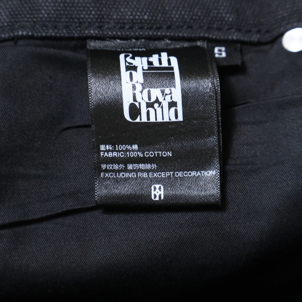 BIRTH OF ROYAL CHILD(バースオブロイヤルチャイルド) 20K DIAMOND JORTS RHINESTONE ダイヤモンド ラインストーン ジョーツ ブラック