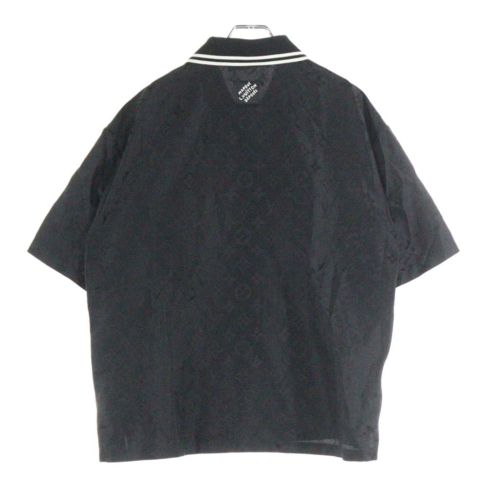 LOUIS VUITTON(ルイヴィトン) 25AW Monogram Moire Silk Shirt モノグラム モアレ ジャガード シルク半袖シャツ ブラック RM252MV SBC HTS30W