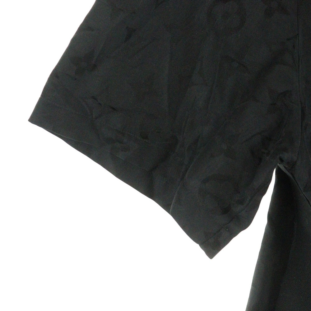 LOUIS VUITTON(ルイヴィトン) 25AW Monogram Moire Silk Shirt モノグラム モアレ ジャガード シルク半袖シャツ ブラック RM252MV SBC HTS30W