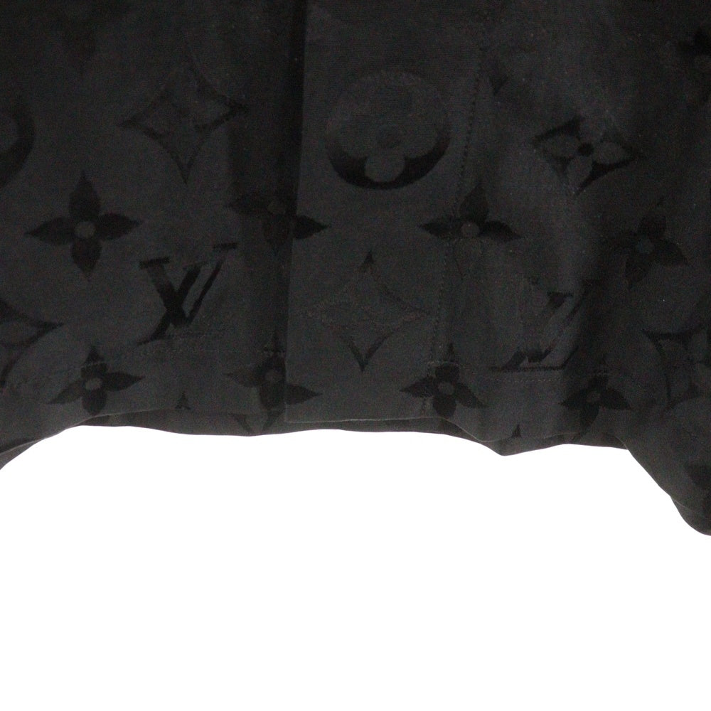 LOUIS VUITTON(ルイヴィトン) 25AW Monogram Moire Silk Shirt モノグラム モアレ ジャガード シルク半袖シャツ ブラック RM252MV SBC HTS30W