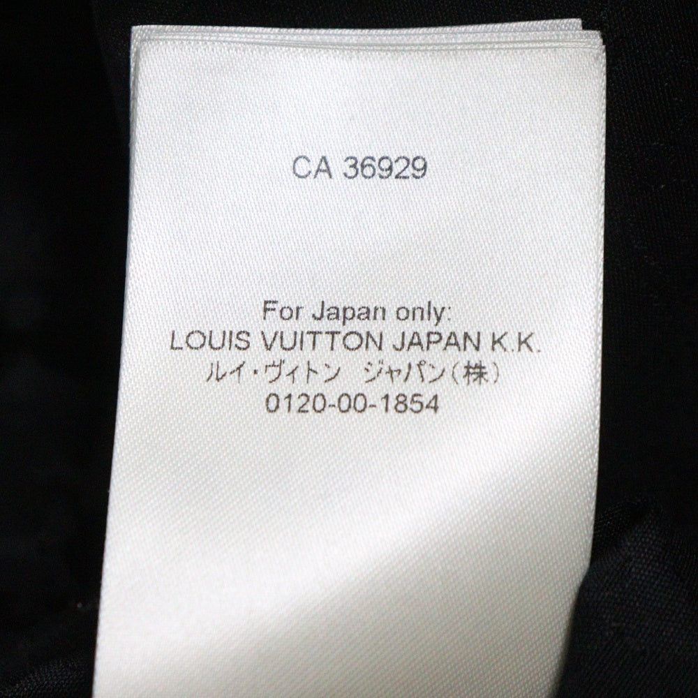 LOUIS VUITTON(ルイヴィトン) 25AW Monogram Moire Silk Shirt モノグラム モアレ ジャガード シルク半袖シャツ ブラック RM252MV SBC HTS30W