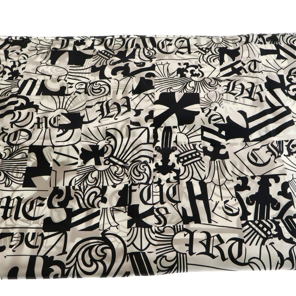 CHROME HEARTS(クロムハーツ) CH SILK SCARF 総柄 シルクスカーフ ホワイト