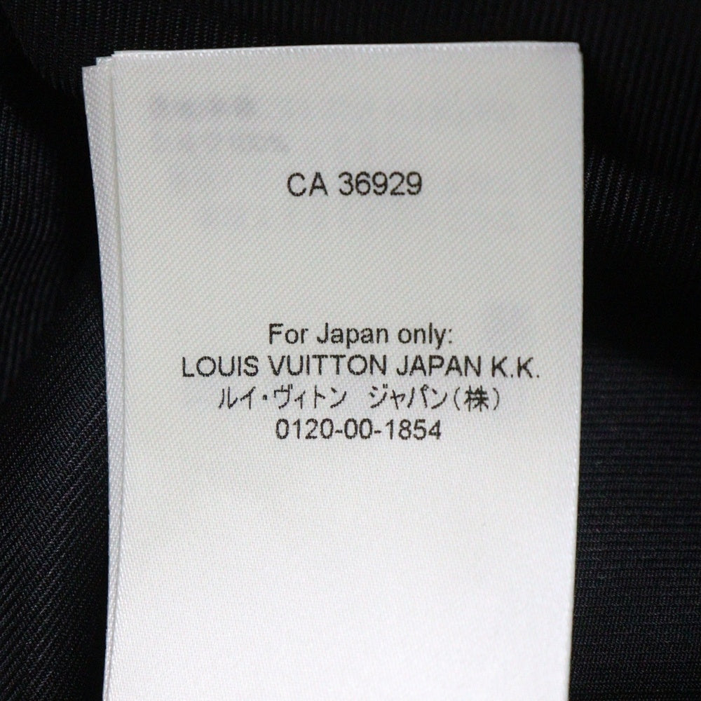 LOUIS VUITTON(ルイヴィトン) 25AW LV Flower Logo Silk Short Sleeve Shirt シルク半袖シャツ ブラック RM252M YJV HTS72W