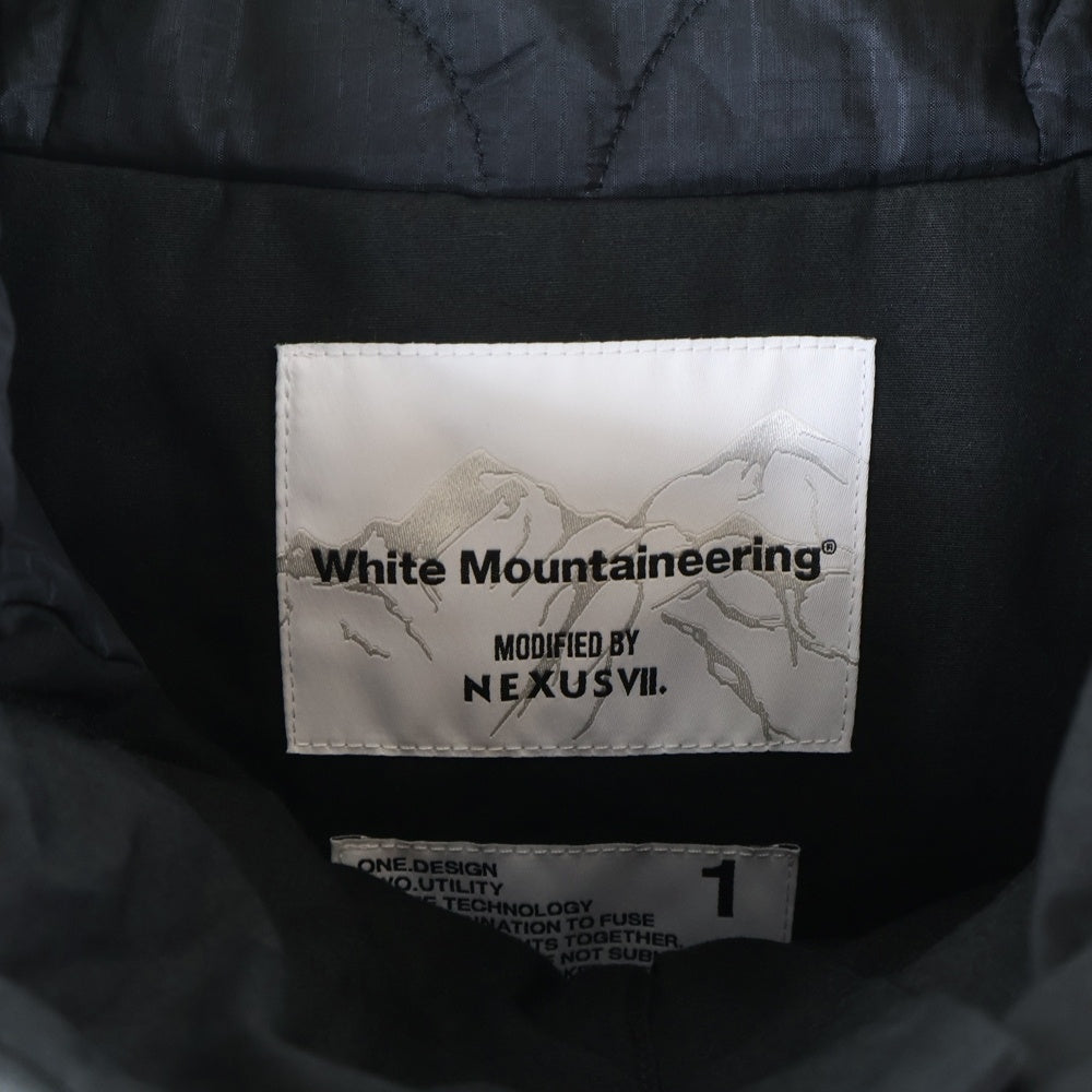 White Mountaineering(ホワイトマウンテニアリング) ×NEXUSVII ASYMMETRY JACKET ネクサスセブン アシンメトリージャケット ブラック WM2473201
