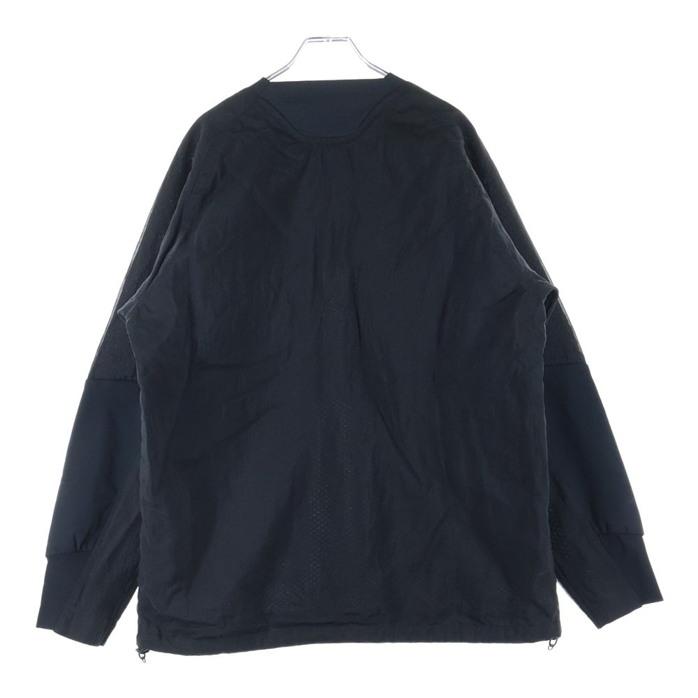 White Mountaineering(ホワイトマウンテニアリング) 22AW NYLON PULLOVER ナイロン プルオーバー 長袖Tシャツ ブラック BK2273103