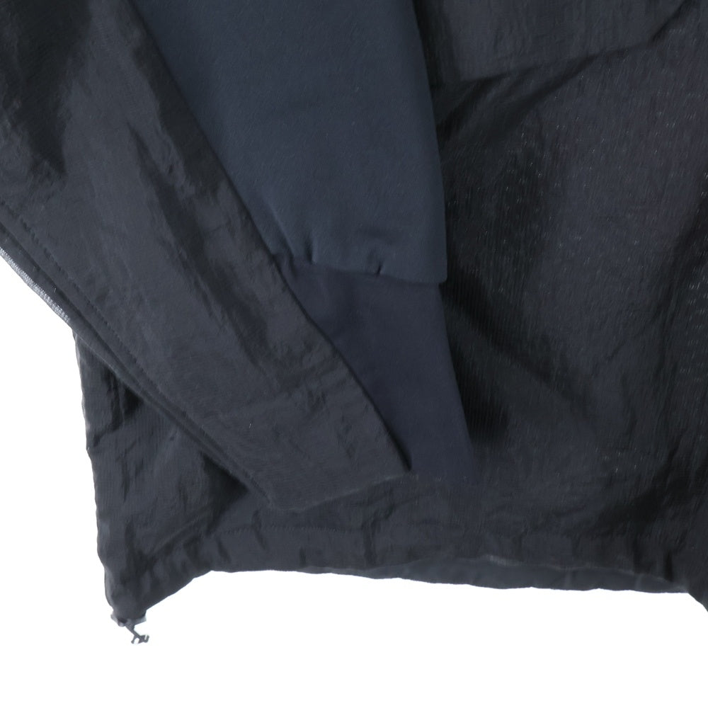 White Mountaineering(ホワイトマウンテニアリング) 22AW NYLON PULLOVER ナイロン プルオーバー 長袖Tシャツ ブラック BK2273103