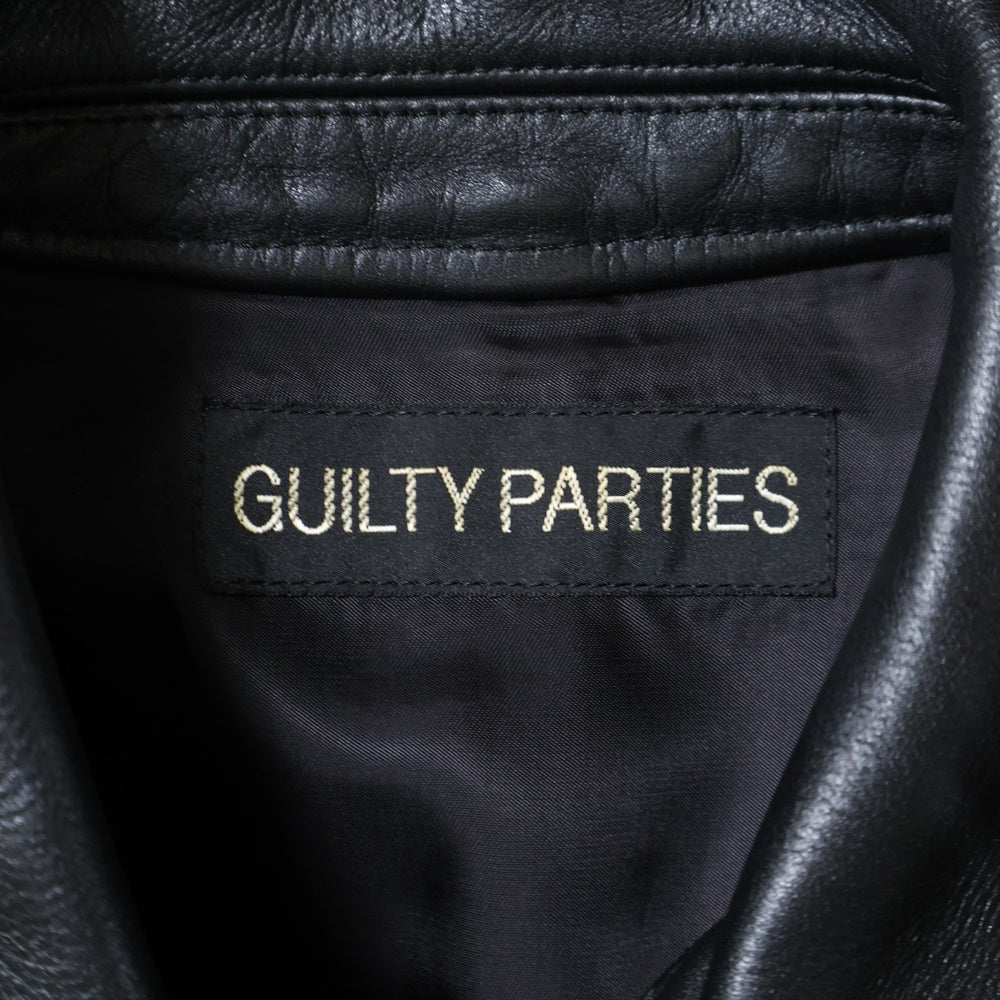 WACKO MARIA(ワコマリア) Steer Hide Lining Leather Jacket シングルライダースジャケット レザージャケット ブラック