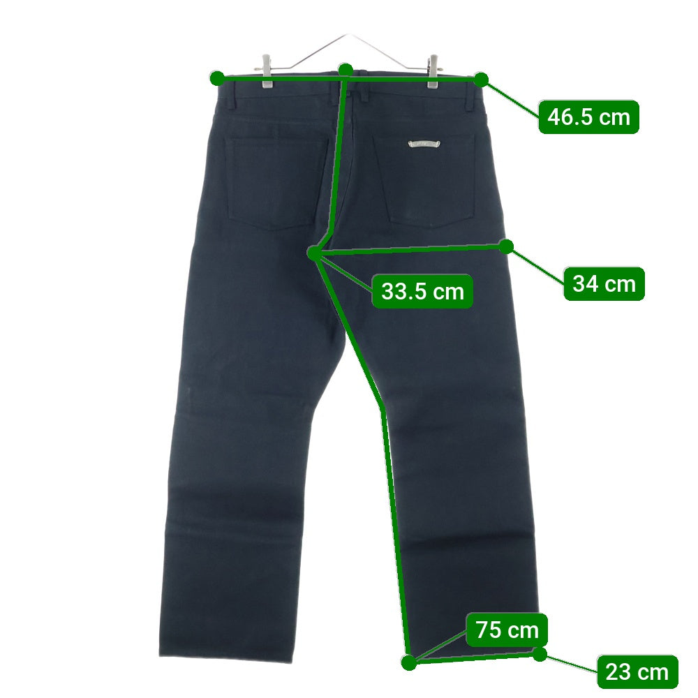 CHROME HEARTS(クロムハーツ) DNN PANTS FLEURKNEE フレアニー デニムパンツ ワイドパンツ ブラック