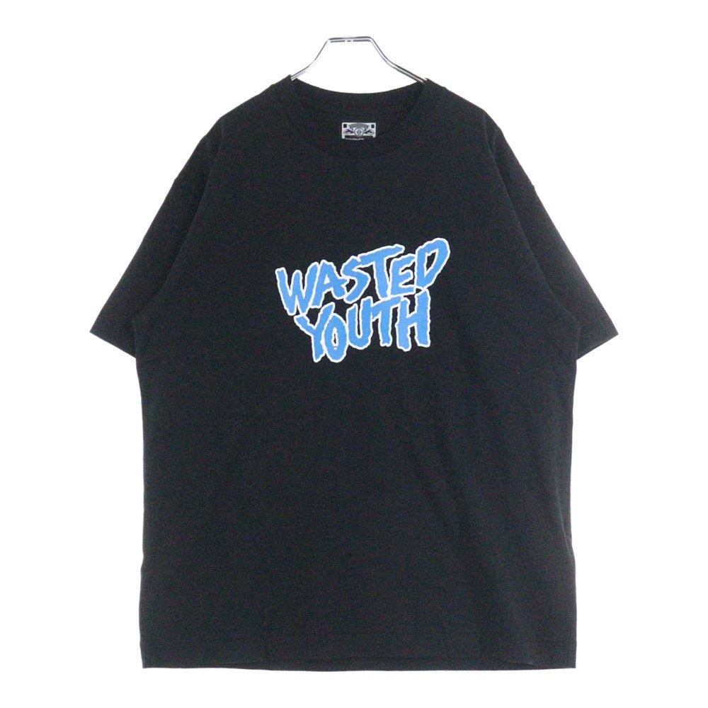 WASTED YOUTH(ウェイステッドユース) SOUND MUSEUM VISION TEE サウンド ミュージアム 半袖Tシャツ ブラック