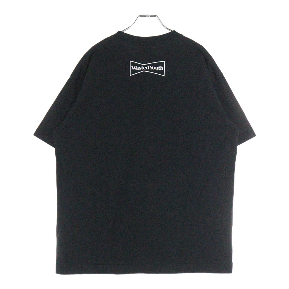 WASTED YOUTH(ウェイステッドユース) SOUND MUSEUM VISION TEE サウンド ミュージアム 半袖Tシャツ ブラック