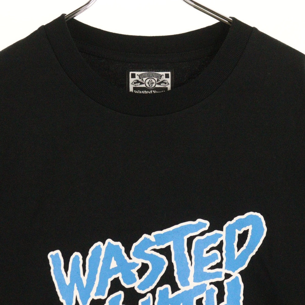 WASTED YOUTH(ウェイステッドユース) SOUND MUSEUM VISION TEE サウンド ミュージアム 半袖Tシャツ ブラック