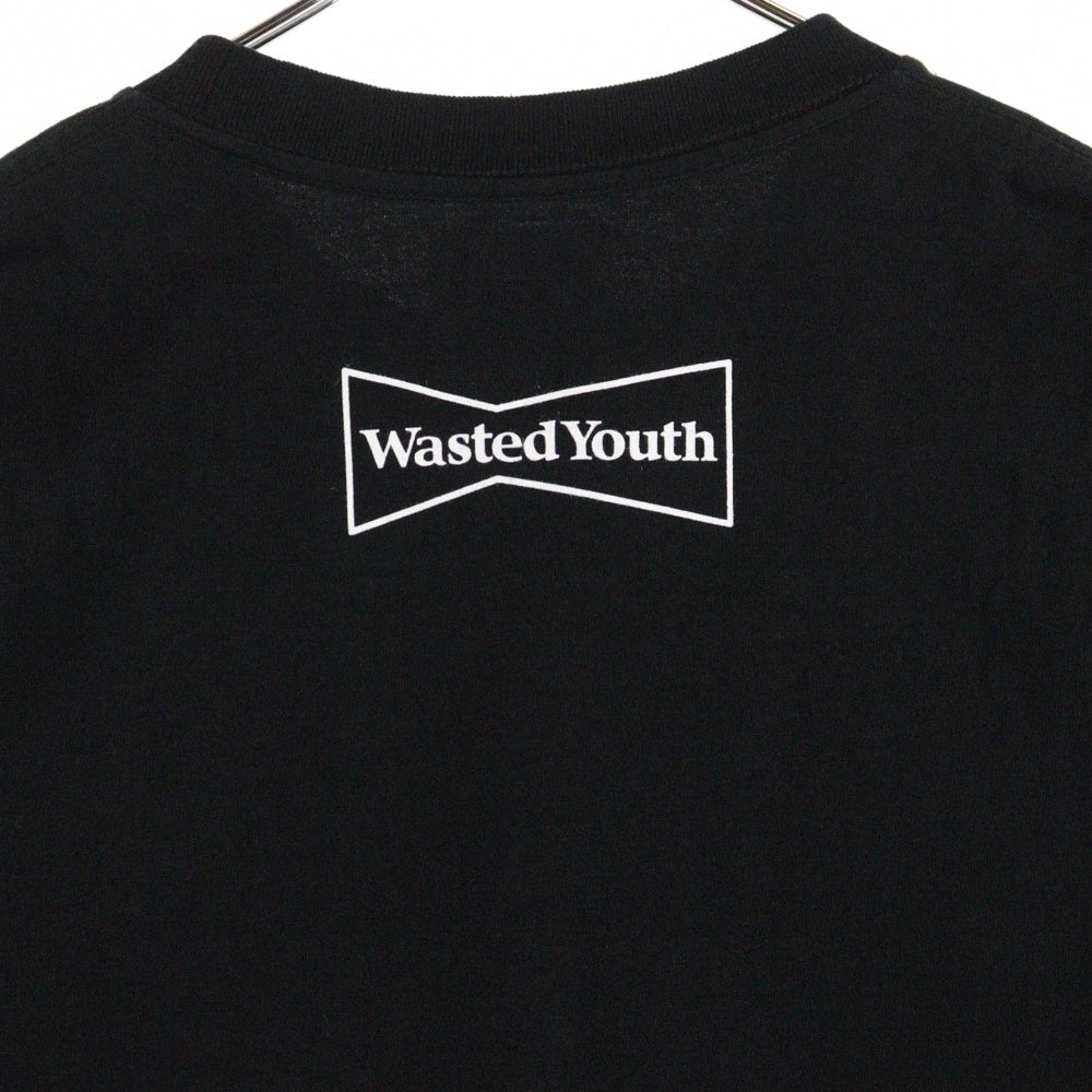 WASTED YOUTH(ウェイステッドユース) SOUND MUSEUM VISION TEE サウンド ミュージアム 半袖Tシャツ ブラック