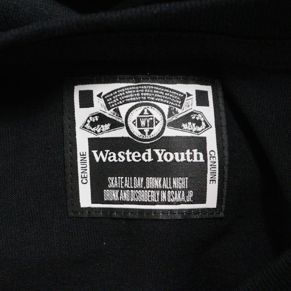 WASTED YOUTH(ウェイステッドユース) SOUND MUSEUM VISION TEE サウンド ミュージアム 半袖Tシャツ ブラック