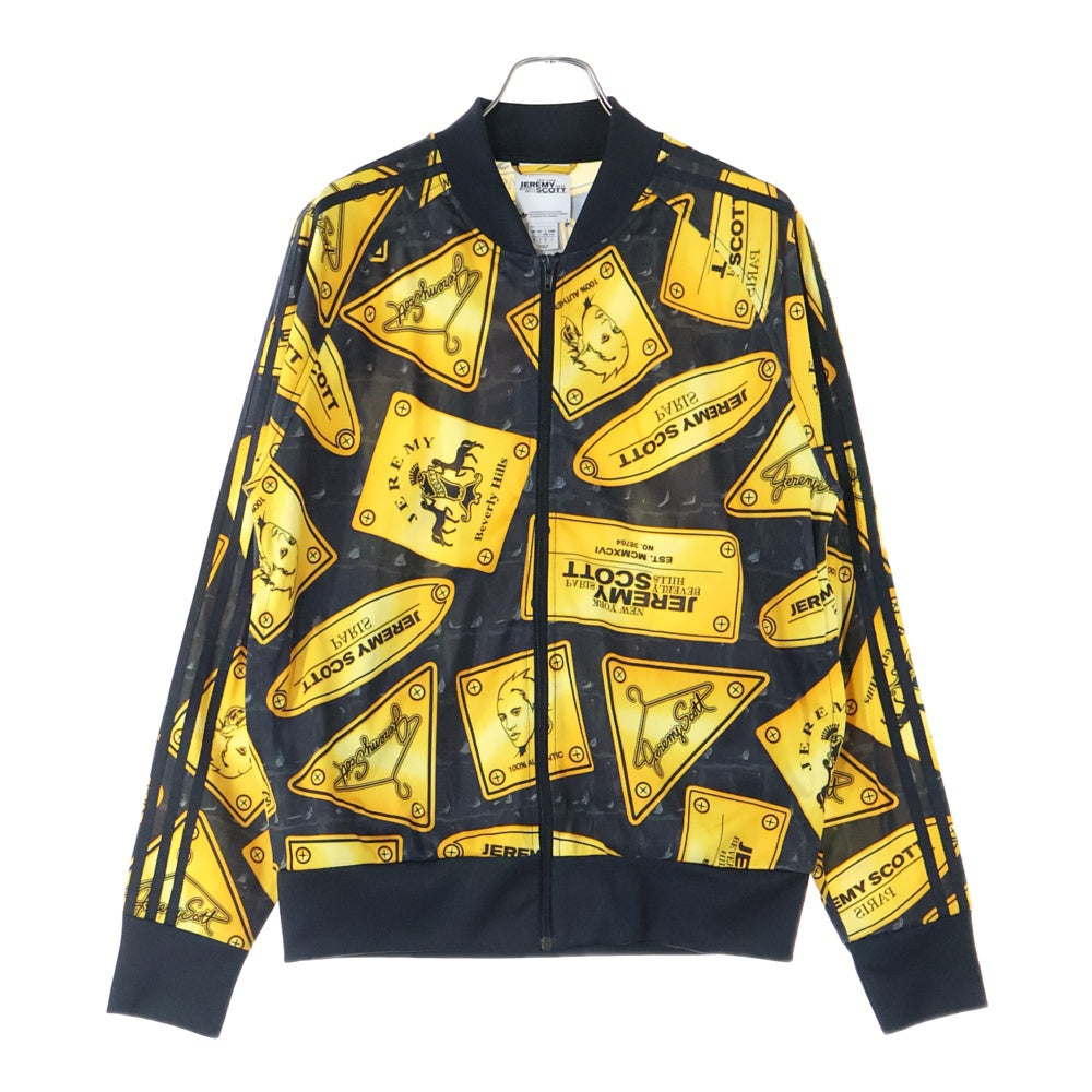 adidas(アディダス) ×JEREMY SCOTT GOLD PLATE JACKET 金プレートジャケット ジップアップジャケット イエロー G76059