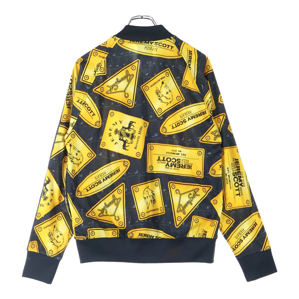 adidas(アディダス) ×JEREMY SCOTT GOLD PLATE JACKET 金プレートジャケット ジップアップジャケット イエロー G76059