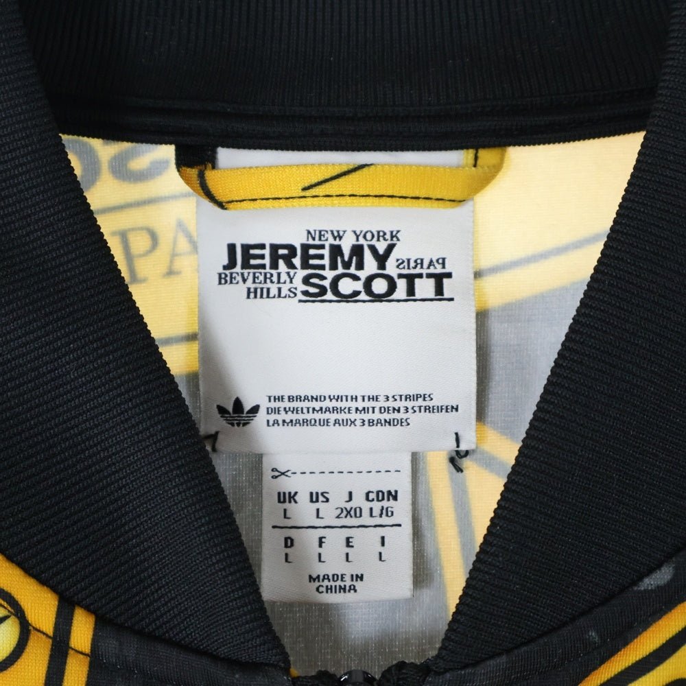 adidas(アディダス) ×JEREMY SCOTT GOLD PLATE JACKET 金プレートジャケット ジップアップジャケット イエロー G76059
