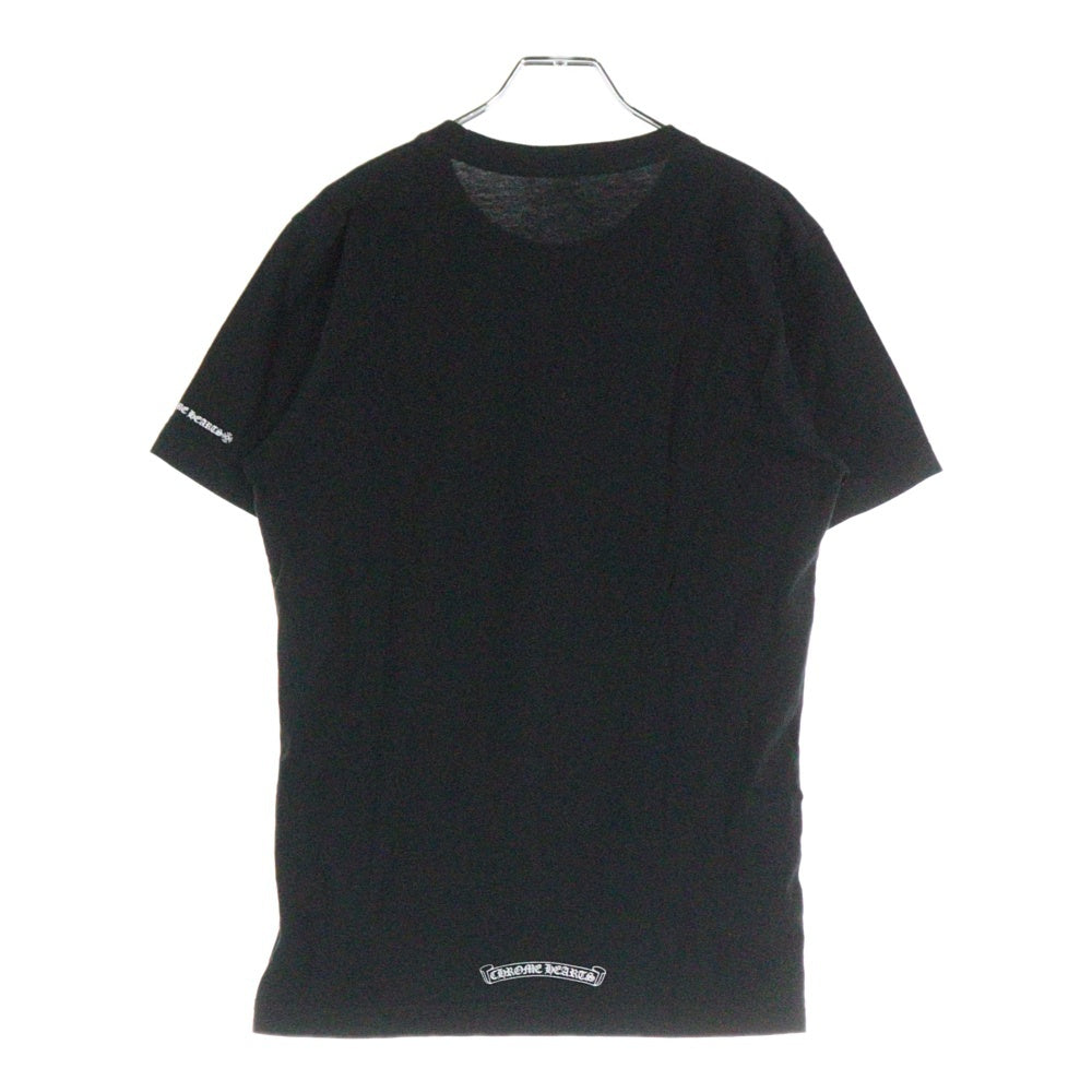 CHROME HEARTS(クロムハーツ) NECK LOGO S/S TEE ネックロゴプリント 半袖Tシャツ カットソー ブラック