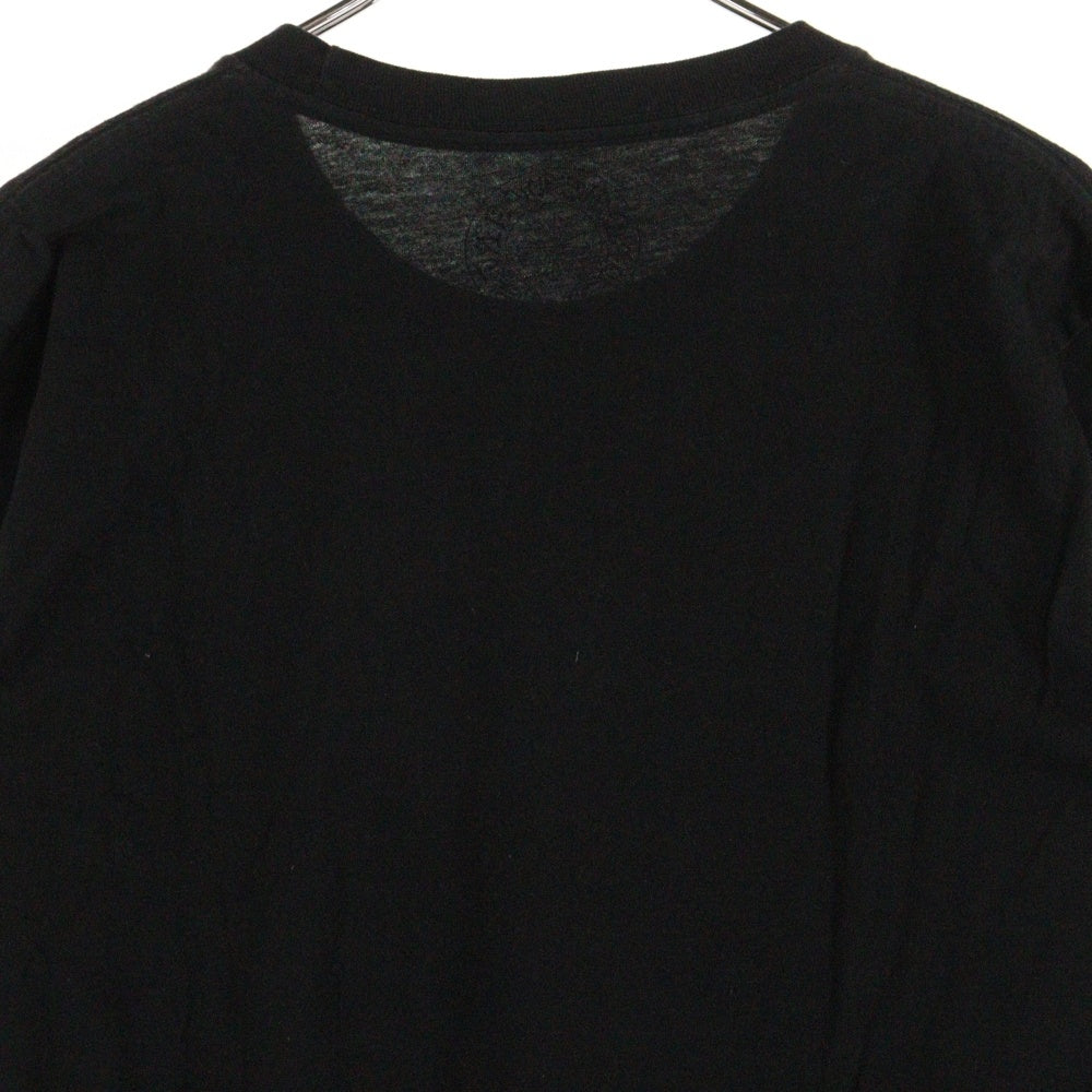 CHROME HEARTS(クロムハーツ) NECK LOGO S/S TEE ネックロゴプリント 半袖Tシャツ カットソー ブラック