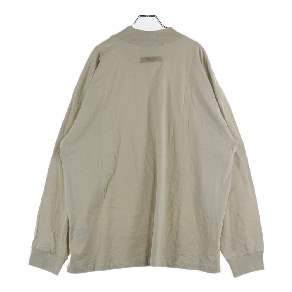 FEAR OF GOD ESSENTIALS(フィアオブゴッド エッセンシャルズ) L/S T-SHIRT フェルトロゴ 長袖Tシャツ ロンT ベージュ