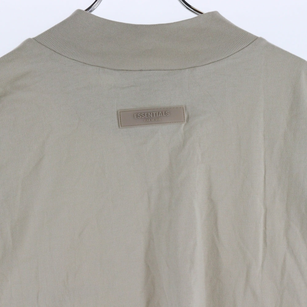 FEAR OF GOD ESSENTIALS(フィアオブゴッド エッセンシャルズ) L/S T-SHIRT フェルトロゴ 長袖Tシャツ ロンT ベージュ